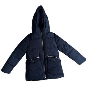 Zara Girls Dark Navy Down Filled puffer - size 11/12